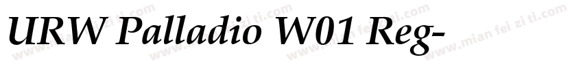 URW Palladio W01 Reg字体转换